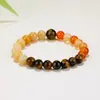 Populares en el comercio exterior, pulseras de cuentas hechas a mano para hombres y mujeres para aliviar la ansiedad, pulseras de la suerte del zodíaco de cristal natural europeas y americanas