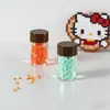 Botellas y Cajas de Almacenamiento para Arte con Cuentas DIY, Botellas Vacías, Herramientas, Botellas de Vidrio Transparentes, Kits de Materiales Hechos a Mano, Herramientas para Arte con Cuentas