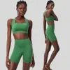 Conjunto de Ropa de Yoga de Onda Pequeña de Verano Transfronterizo para Mujer, Talla Grande Lycra Secado Rápido Ropa Deportiva para Correr y Fitness Conjunto de Dos Piezas