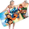 Toalla de Playa para Niños Stitch, Toalla de Baño, Material de Microfibra Absorbente, Secado Rápido y Resistente a la Arena, Estilo Popular de Exportación Transfronteriza