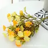 Nova Simulação Camomila Margarida Crisântemo Selvagem Gérbera Celebração de Casamento Decoração Arranjo Flores Artificiais Arranjo de Flores Buquês