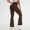 Calça Yoga Flare com Bolso Amazon Workwear Secagem Rápida Sensação Nua Levanta Bumbum Calça Yoga Fitness Esportiva