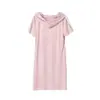 Vestido de Maternidad Estilo Verano Más Vendido de Longitud Media Tallas Grandes Moda con Capucha Estilo Japonés y Coreano