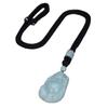 Collar de esmeralda con cuerda colgante, hebilla Pixiu Ping An, colgante de jade de la marca Jade, cuerda a juego, colgante de cuello para hombre y mujer, colgante de cuerda