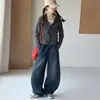 Conjunto de Roupa de Outono para Meninas 2026 Novo Moda Listrado Moletom Jaqueta Falsa de Duas Peças Conjunto de Duas Peças Tendência Estilo Coreano