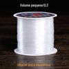 Linha de cristal diy acessórios de corda de contas material anel de enrolamento trançado fio de peixe para linha de pesca transparente não elástica