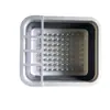Cesta de drenaje plegable multifuncional directa de fábrica, estante para cuencos, venta al por mayor, estante para platos, estante de almacenamiento de vajilla para el hogar