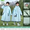 Impermeable infantil para niños y niñas, estilo largo, impermeable de cuerpo completo, a prueba de lluvia, con espacio para mochila, poncho portátil para uso escolar