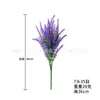 En Stock Amazon 5 Ramas Lavanda Artificial Lavanda Espiga de Trigo Flockada Planta de Flores de Plástico Lavanda en Maceta