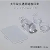 Nail art francês silicone carimbo cabeça dupla cabeça de transferência de cabeça transparente ferramenta de impressão com raspador fototerapia conjunto de unhas