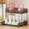 Estante de Almacenamiento de Escritorio, Organizador de Mesa, Portavasos, Portavasos de Agua, Estante para Tazas de Té, Estante Multicapa para Snacks de Encimera de Cocina
