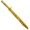 Modelo de Periférico de Juego 80cm Plástico Pu Diente de Dragón Modelo de Hoja Arma de Cuerpo a Cuerpo sin Afilar Figura