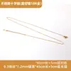 Colar Cruzado Transfronteiriço Luxo Acessível Galvanoplastia a Vácuo Aço Titânio Dourado 18K Corrente em O Aço Inoxidável Feminino Cor Duradoura Corrente Fina Acessórios