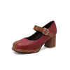 48 zapatos de tacón alto plataforma de agua gruesa nuevos zapatos de mujer comercio exterior combinación de colores suela gruesa poco profundos talla grande primavera y otoño 33 zapatos negros