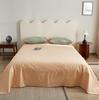 Sábana de cama de algodón puro grueso de color liso simple para otoño e invierno, pieza única, colcha cálida para dormitorio de otoño e invierno, cama individual doble, algodón