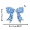 Adesivos de Tecido Série Azul Bordados em Computador Desenho Animado Fofo Doce Aplique Decorativo para Jaqueta em estoque Oferta Bordado Atacado