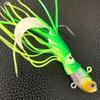 Anzuelo de plomo para lubina, 50 g, falda de paja luminosa, placa de hierro, cebo Luya, cebo artificial, pesca en el mar, pesca en barco, pesca en roca, cebo blando, equipo de pesca