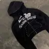 2026 Lavado Moda Estampado Retro Ins Tendencia Callejera Sudadera con Cremallera Y2K Transfronterizo Europeo y Americano Sudadera Lulu