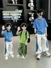 Conjunto de Jazz de Verano Elegante para Niños 2026 Modelo Nuevo Camiseta Transpirable de Moda para Niños Pantalones Casuales Danza Urbana