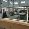 Espejo de Baño de Fábrica Inteligente Pantalla Táctil Espejo Antivaho Espejo para Lavabo Iluminado Borde de Aleación de Aluminio Personalización