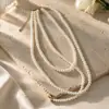 Colar de Pérolas Barrocas Irregulares Retro Francês Fivela OT Pulseira Exagerada Corrente Cubana Joias para Mulheres