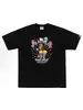 Suministro mayorista transfronterizo Chaopai de comercio exterior a 260g éxito de ventas BAPE cabeza de simio tiburón camiseta de manga corta 21