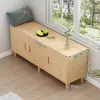 Gabinete de Madera Maciza para Ventana Saliente Gabinete de Almacenamiento Gabinete de Almacenamiento para Balcón Gabinete Bajo para Ventana de Dormitorio Se Puede Sentar en el Piso de Tatami Gabinete Largo