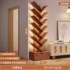 Estantería Sencilla de Pie Estante de Almacenamiento Sala de Estar Forma de Árbol Librería Pequeña Hogar Montado en Pared Gabinete de Almacenamiento Multicapa para Espacios Estrechos