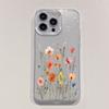 Fornecimento Exclusivo Transfronteiriço de Capas de Celular com Flores Secas Ultra Brilhantes para Apple 17Pro, Adequadas para Iphone16P, Alto Valor Estético para Meninas