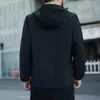 Chaqueta Cortavientos Casual para Hombre, Nueva Moda de Marca para Primavera y Otoño, Delgada, con Capucha, Abrigo Deportivo Holgado para Hombre