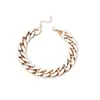Collar de Cadena Gruesa Simple Exagerado para Mujer Estilo Europeo y Americano Combinación Perfecta Hip-hop hiphop Estilo de Hong Kong Accesorios para la Clavícula Joyería
