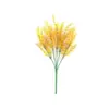 Buquê de Ervas Simuladas, Flores Artificiais, Enfeites de Plantas Verdes, Buquês, Decoração de Casamento, Folhas de Dinheiro Plásticas, Flores Artificiais Artificiais