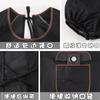 Nueva prenda exterior de manga larga impermeable y a prueba de aceite, ropa de trabajo con dibujos animados para mujer, con estampados y catering, especial para adultos, para cocinar en la cintura.