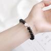 Pulsera Badu Plata 925 Obsidiana Azul Luz de Luna para Mujer y Hombre Regalo Conmemorativo para Pareja Pulsera Simple Personalizada Joyería