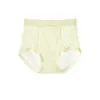 Pantaletas de seda de hielo sin costuras para mujer de verano, de cintura alta, control de abdomen, 10A antibacterianas, seda de morera transpirable, no sofocantes, diseño triangular anti-pellizco de cadera