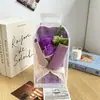 Conjunto de Caixa de Presente com Flores de Sabão para o Dia dos Namorados Chinês, Presente Criativo para Decoração de Casa para Melhor Amigo ou Namorada, Buquê de Flores de Sabão Artificiais Cross-Border