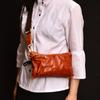 Nuevo Bolso Bandolera de Cuero de Vaca de Capa Superior Retro Hecho a Mano con Color Cuero Bolso de Pecho para Mujer Cuero Curtido Vegetal Bolso de Hombro a la Moda