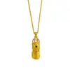 Loja de Ouro Mesmo Estilo Ouro Antigo Incrustado com Diamante Moeda Pixiu Pingente Pingente de Colar Atrai Fortuna Preserva Riqueza Presente de Bem-Estar de Feriado