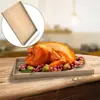 Molde de Resina Cristalizada DIY Papoula Bandeja Porta-Copos Retangular Recipiente de Exibição para Conjunto de Chá Molde de Silicone Atacado