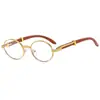 Nuevas Gafas de Sol Ovaladas Retro Europeas y Americanas con Imitación de Madera para Hombres y Mujeres, Moda de Alta Gama Tendencia con Protección Anti-UV
