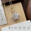 Nuevo Producto de Comercio Exterior Transfronterizo: Collar Estilo Luna de Ojo de Gato Natural, Naturalmente Elegante y Hermoso, Colgante de Buda, Descuento por Cantidad Grande