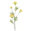 Flores Artificiais de Seda com Renda Grande de 4 Cabeças, Estilo Vintage, Flores Falsas para Sala de Estar e Quarto, Arte Floral, Decoração Suave, Flores de Exibição