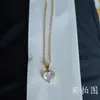 Colar de Diamante Redondo com Quatro Garras Estilo Coreano para Mulheres Design de Nicho Versátil Corrente de Clavícula Exquisite Simples Gargantilha Toque de Alto Padrão