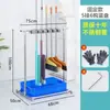 Soporte para Mopa de Acero Inoxidable Soporte para Escoba Estante de Almacenamiento Móvil Colgante Gancho sin Taladro Herramientas de Drenaje y Organización para Baño