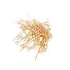 Material para Miçangas Agulha de Nove Caracteres Banhada a Ouro 18K com Preservação da Cor Cobre Puro Agulha em T de 9 Caracteres Acessórios de Metal para Joias DIY E115