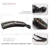 Nuevos Accesorios para el Cabello de Ácido Acético Diamante Checo Trenza de Cabello de Disco Entrelazado Pin de Plátano Pinzas de Peinado para Mujer Peine Comercio Exterior
