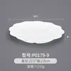 Plato Redondo de Plástico Blanco Melamina Imitación Porcelana Restaurante Hotel Plato de Cena Vajilla de Hotel Plato para Hot Pot Plato para Platos Fríos Comercial