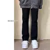 Jeans Ajustados Rectos Negros Talla Grande para Mujer Otoño e Invierno Forrados de Felpa para Chicas Gorditas Elásticos Adelgazantes Forma de Pera Pantalones Americanos