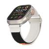 Correa para Apple Watch Adecuada para Apple Watch Generaciones 1-8, Lona de Nylon Moda Bucle Correa de Cuero Banda para Apple Watch