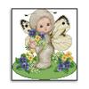 Feliz 99 nuevo punto de cruz Mariposa Bebé sala de estar dormitorio infantil caricatura decorativa cuadro colgante pequeña bordado mayoreo